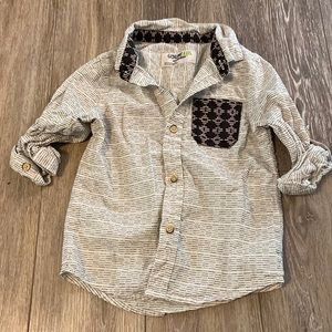 Rolled sleeve button down